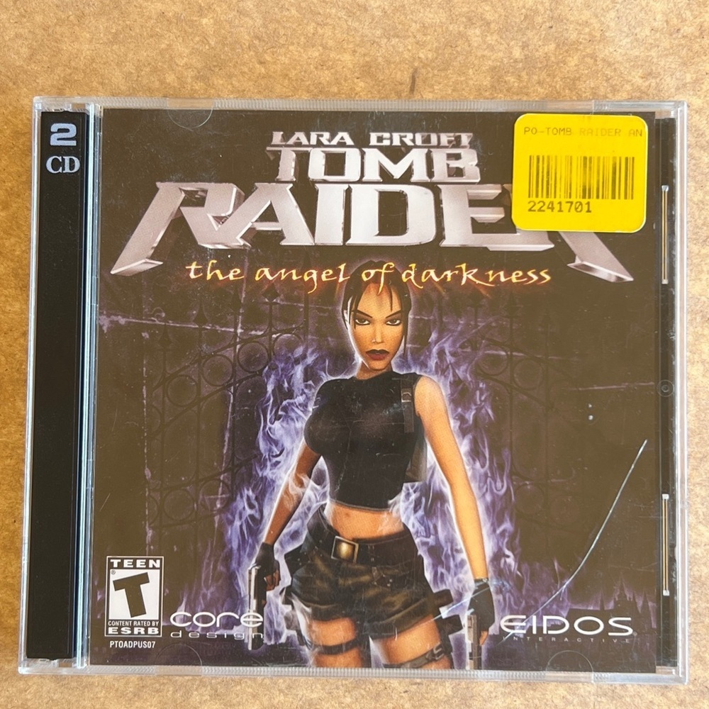 Tomb Raider The Angel Of Darkness PC Game 2 CDs No Manual Jewel Case Cracked